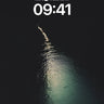 Midnight Current Wallpaper with Lunar Path wallpaper for iPhone, iPad & Mac