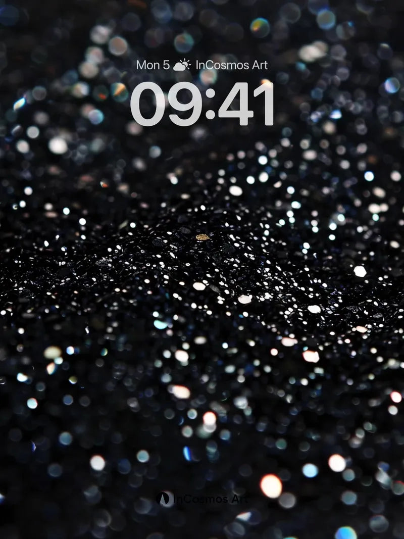 Cosmic Dust Wallpaper with Prismatic Sparkle