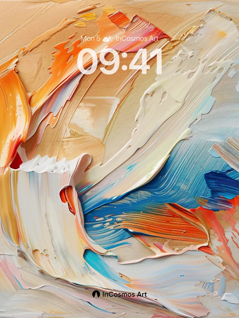 Crimson Tide Wallpaper with Swirling Canvas