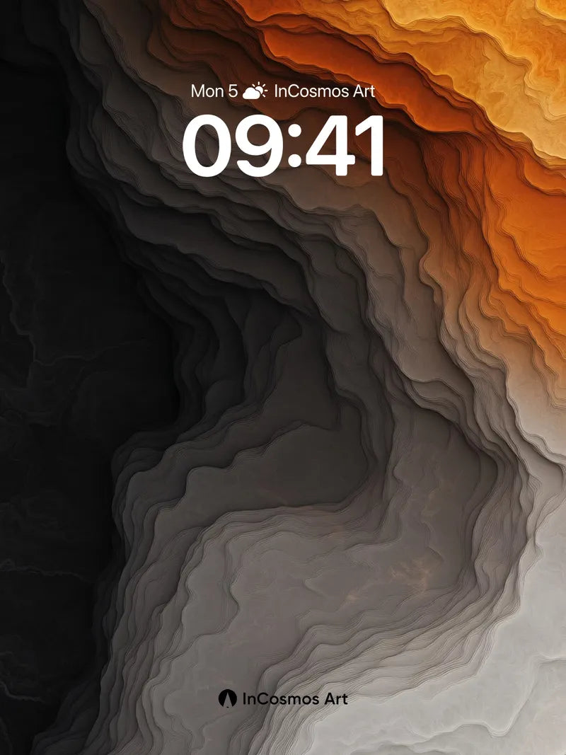 Cinderflow Wallpaper with Ember Veins