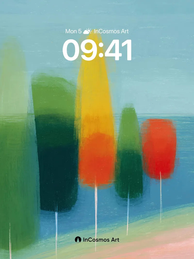 Serene Color Field Wallpaper with Soft Blur