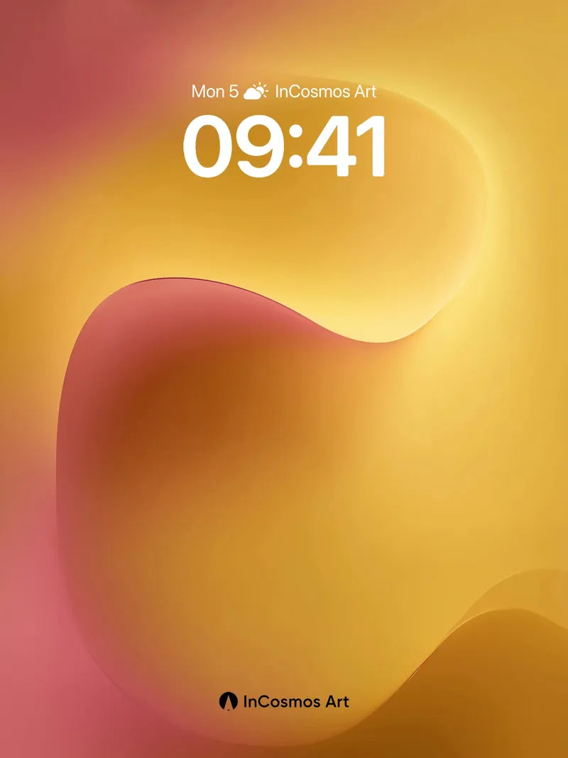 Golden Hush Wallpaper with Soft Swells