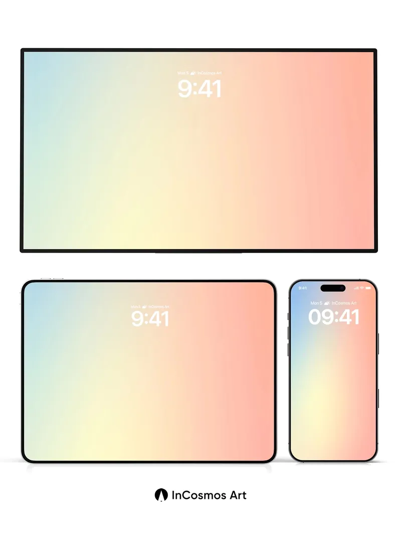 Soft Gradient Wallpaper with Ethereal Light Flow