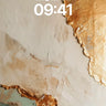 Golden Fracture Wallpaper with Living Texture wallpaper for iPhone, iPad & Mac