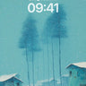 Serene Snowfall Winter Retreat Wallpaper wallpaper for iPhone, iPad & Mac