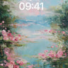 Pink Blossom River Dreamy Floral Wallpaper