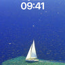 Serenity Sail Wallpaper with Coral Whisper wallpaper for iPhone, iPad & Mac