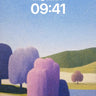 Lavender Hush Wallpaper with Whispering Canopy wallpaper for iPhone, iPad & Mac