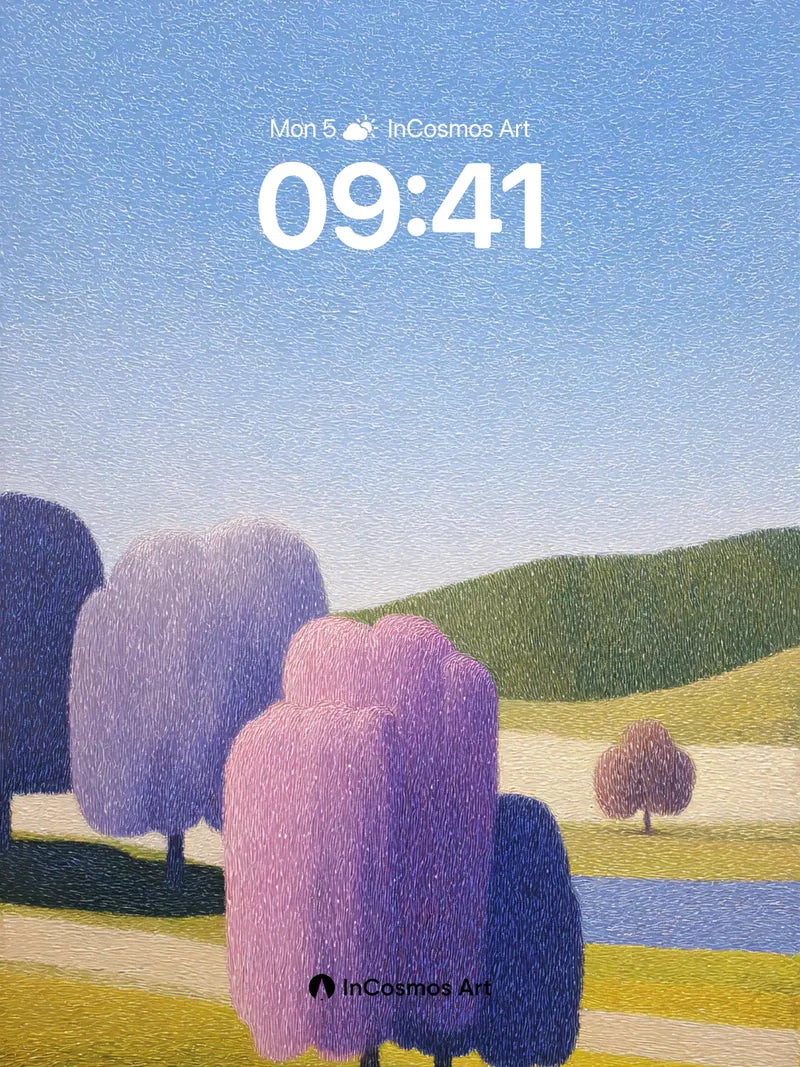 Lavender Hush Wallpaper with Whispering Canopy