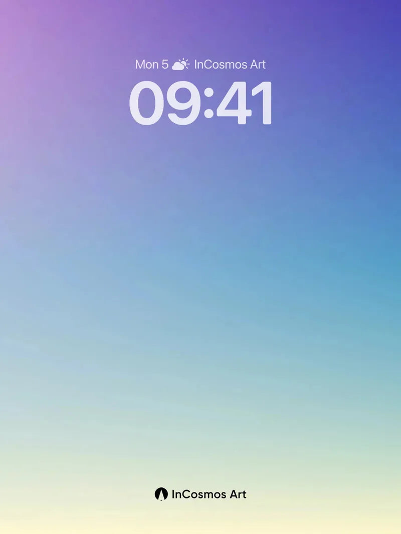 Serene Gradient Wallpaper with Ethereal Light Flow