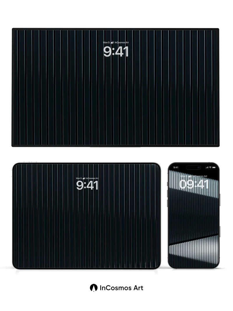 Shadowed Steel Wallpaper with Angular Light