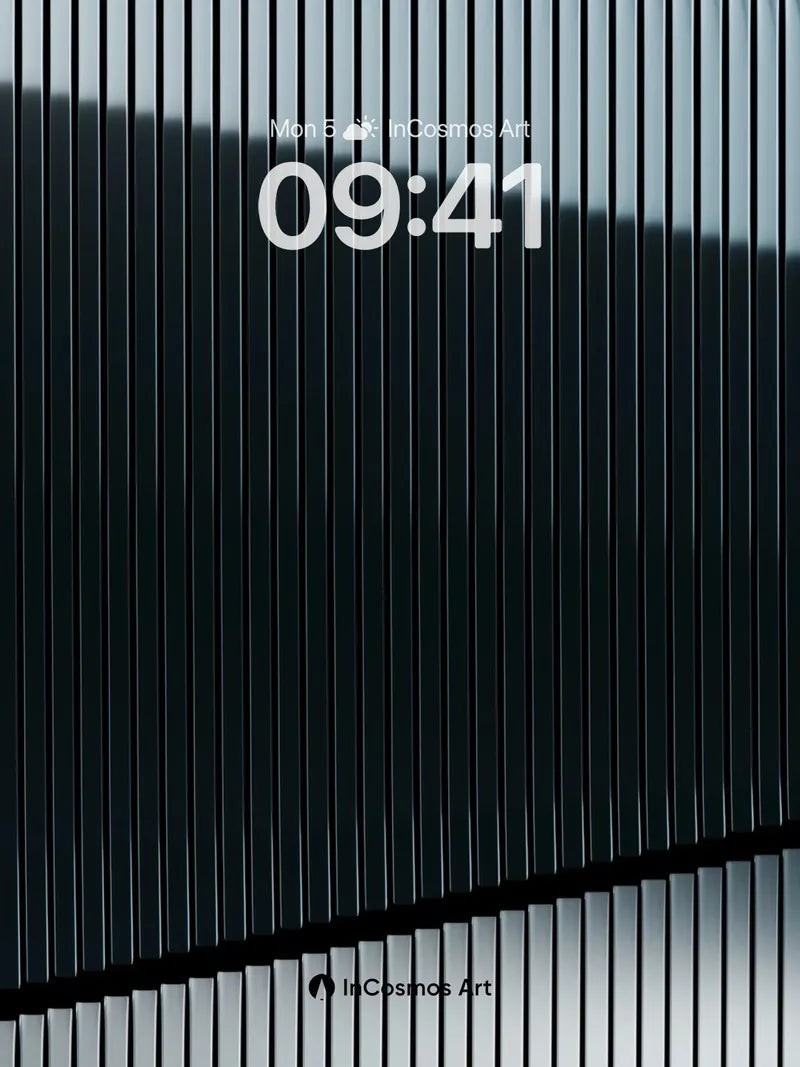 Shadowed Steel Wallpaper with Angular Light