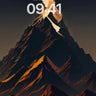 Golden Summit Mountain Peak Wallpaper
