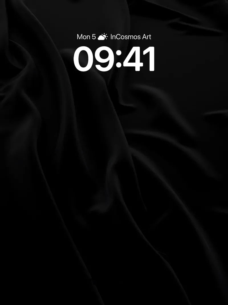 Shadow Silk Wallpaper with Whispering Folds