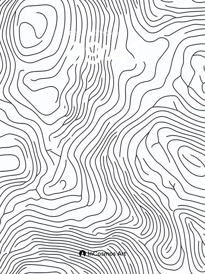 Silent Contour Wallpaper with Whispering Lines