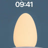 Serene Eggform Wallpaper with Snowdrift Hush wallpaper for iPhone, iPad & Mac