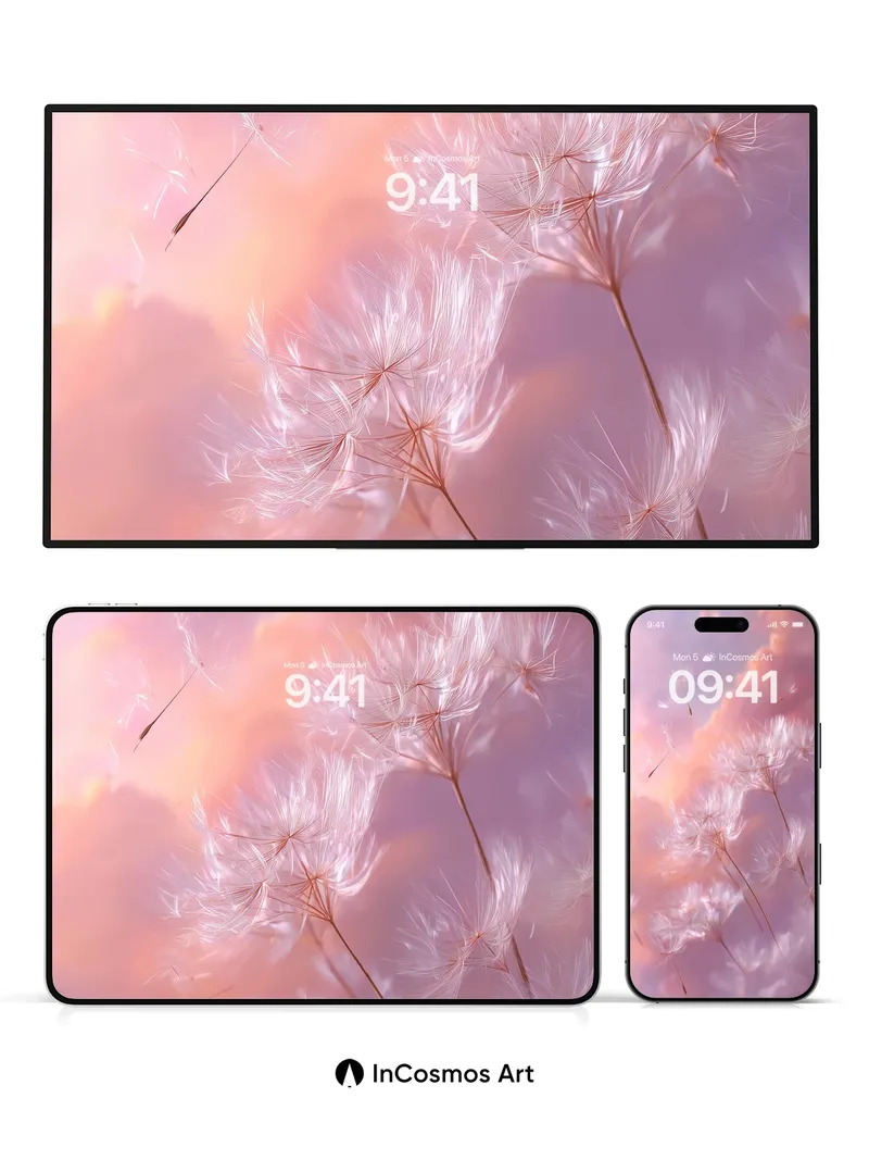 Whispering Dandelion Wallpaper with Sky Breath