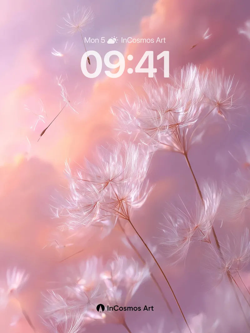 Whispering Dandelion Wallpaper with Sky Breath