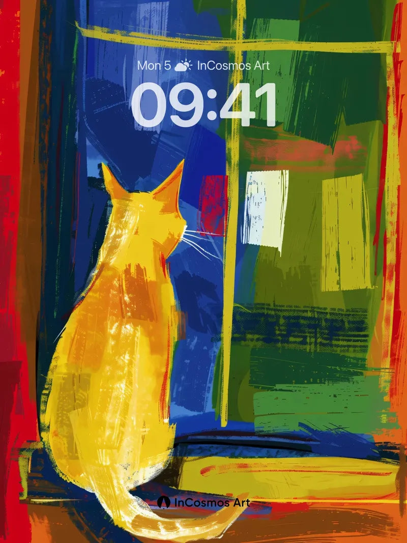 Golden Gaze Wallpaper with Window Whispers wallpaper for iPhone, iPad & Mac