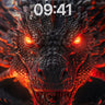 Infernal Gaze Wallpaper with Molten Scales wallpaper for iPhone, iPad & Mac