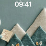 Knitted Mountain Adventure Wallpaper with Traveler Figure wallpaper for iPhone, iPad & Mac