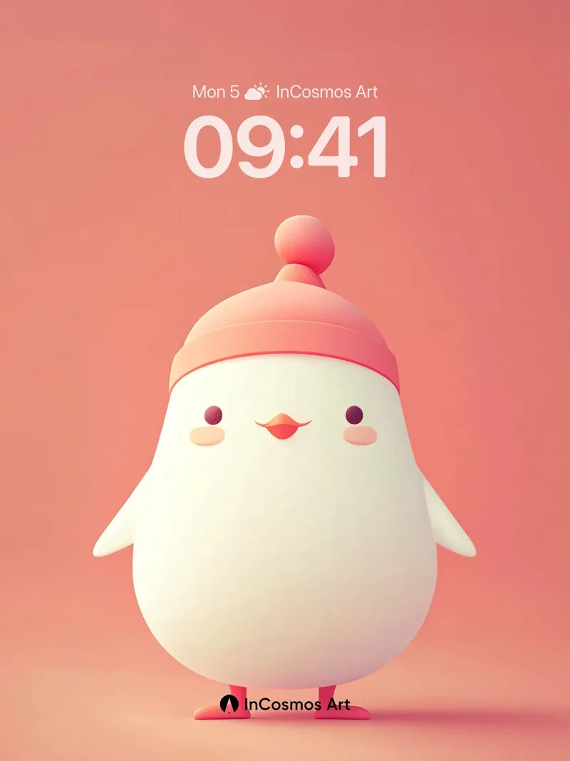 Soft Hush Wallpaper with Cherry Cap