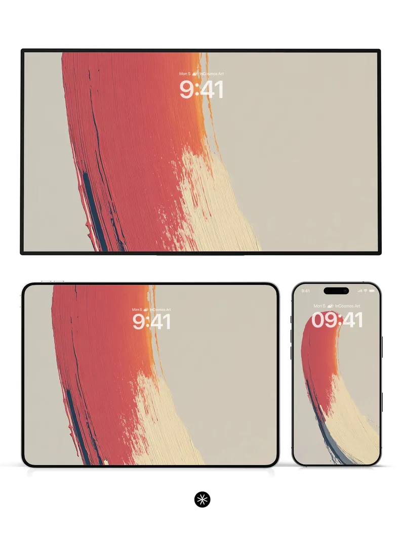 Fluid Gradient Brushstroke Background