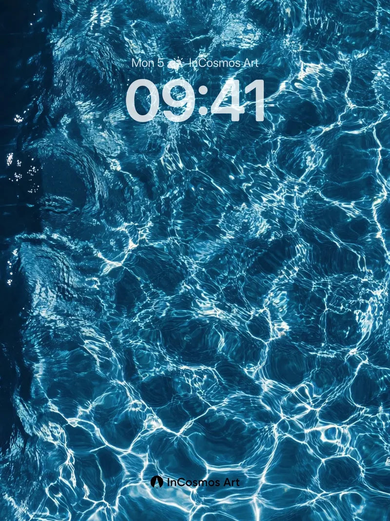 Calm Currents Wallpaper with Light Weaving