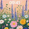Whispering Meadow Wallpaper with Starlight Dust wallpaper for iPhone, iPad & Mac