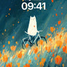Whimsical Night Ride Wallpaper with Floating Petals wallpaper for iPhone, iPad & Mac