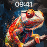 Chameleon Mirage Wallpaper with Cosmic Brushstrokes wallpaper for iPhone, iPad & Mac