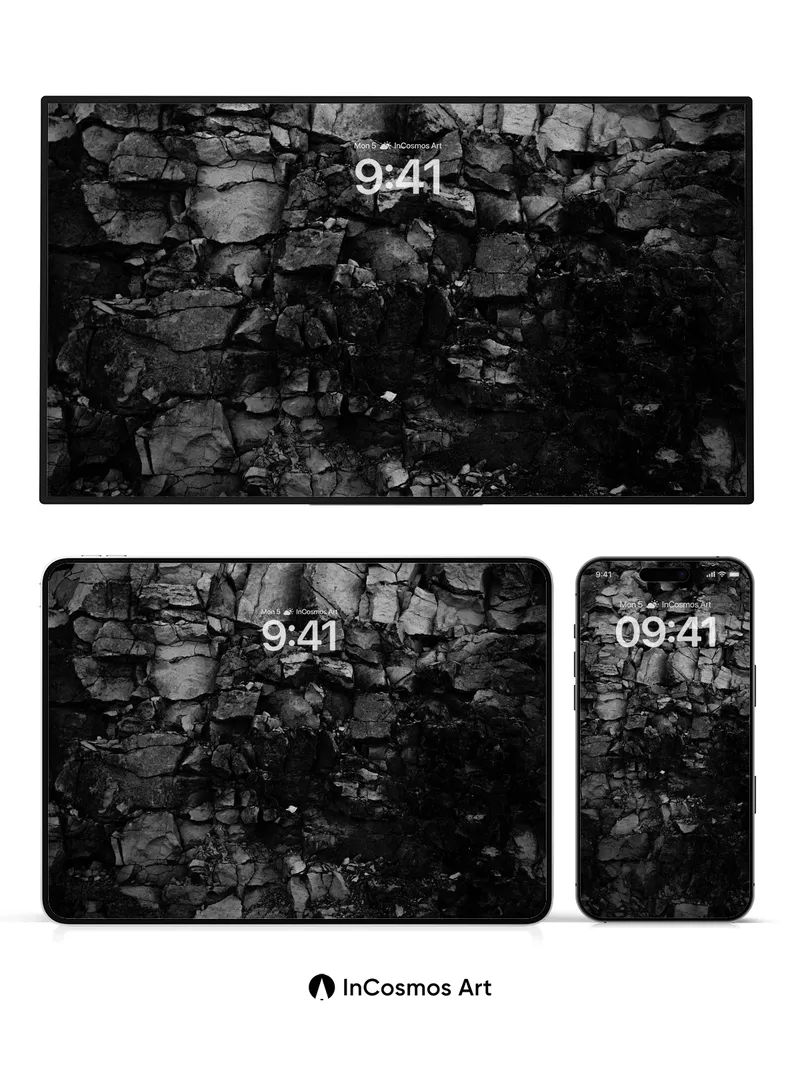 Shadowed Stone Wallpaper with Ancient Breath