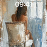 Silent Contemplation Wallpaper with Brushstroke Depth wallpaper for iPhone, iPad & Mac