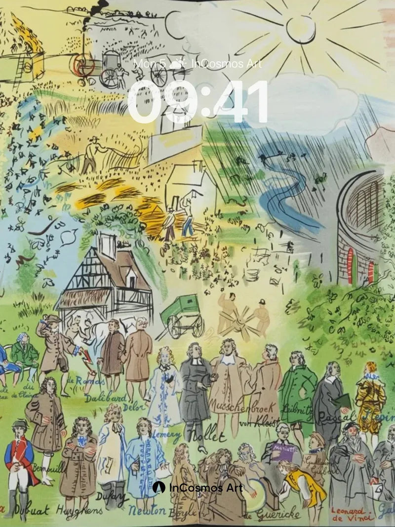 Whimsical Tapestry Wallpaper with Storybook Characters