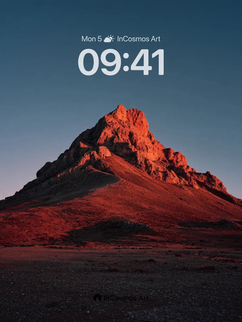 Crimson Summit Wallpaper with Dusk Embrace