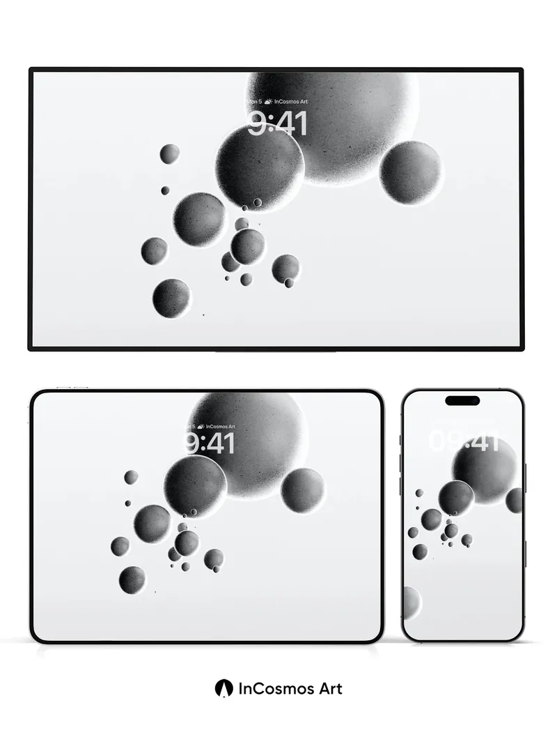 Floating Sphere Wallpaper with Ethereal Light