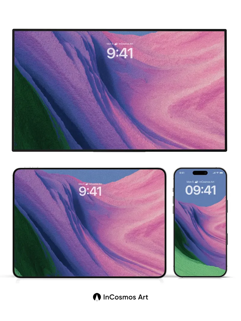 Surreal Dune Wallpaper with Living Color