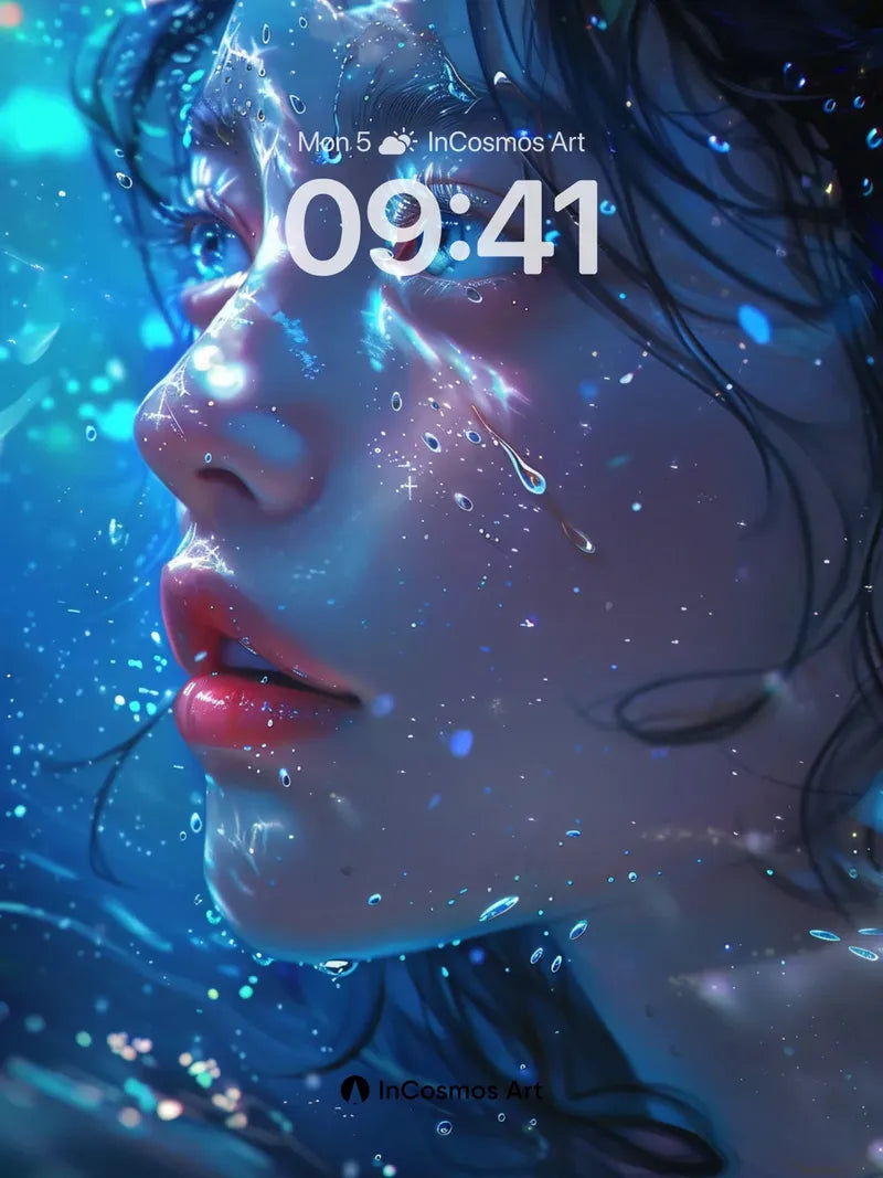 Aquatic Reverie Wallpaper with Starlight Tears