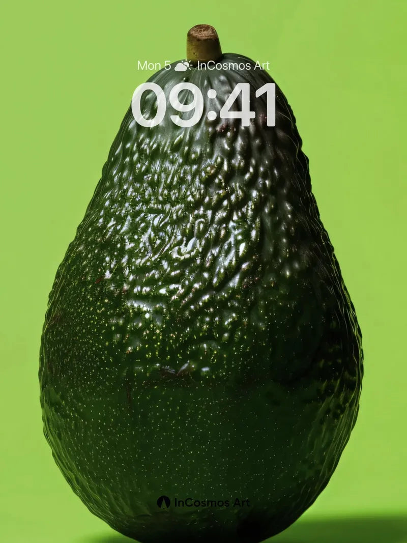 Velvet Avocado Wallpaper with Emerald Pulse