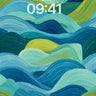 Oceanic Waves Abstract Wallpaper wallpaper for iPhone, iPad & Mac