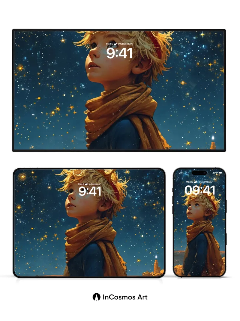 Stellar Crown Wallpaper with Desert Dreams