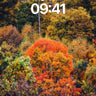 Crimson Pulse Wallpaper with Autumn's Breath wallpaper for iPhone, iPad & Mac