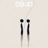 Silhouetted Whispers Wallpaper with Floating Lines wallpaper for iPhone, iPad & Mac