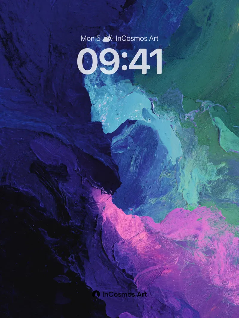 Luminous Abyss Wallpaper with Electric Veins