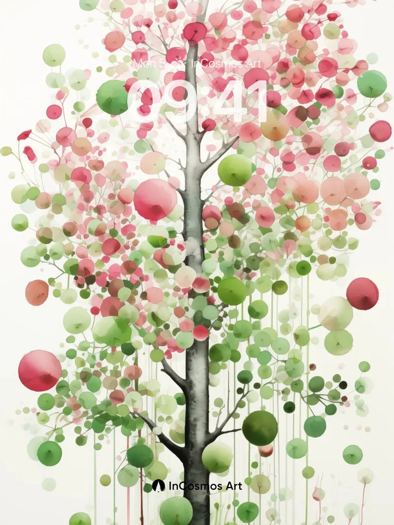 Whispering Sphere Tree Wallpaper with Floating Canopy