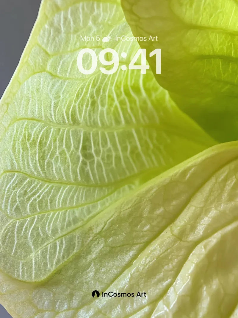 Luminous Vein Wallpaper with Living Light