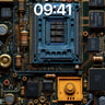 Circuit Mirage Wallpaper with Golden Veins wallpaper for iPhone, iPad & Mac