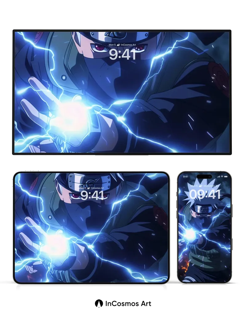 Thunderclad Ninja Wallpaper with Electric Veins