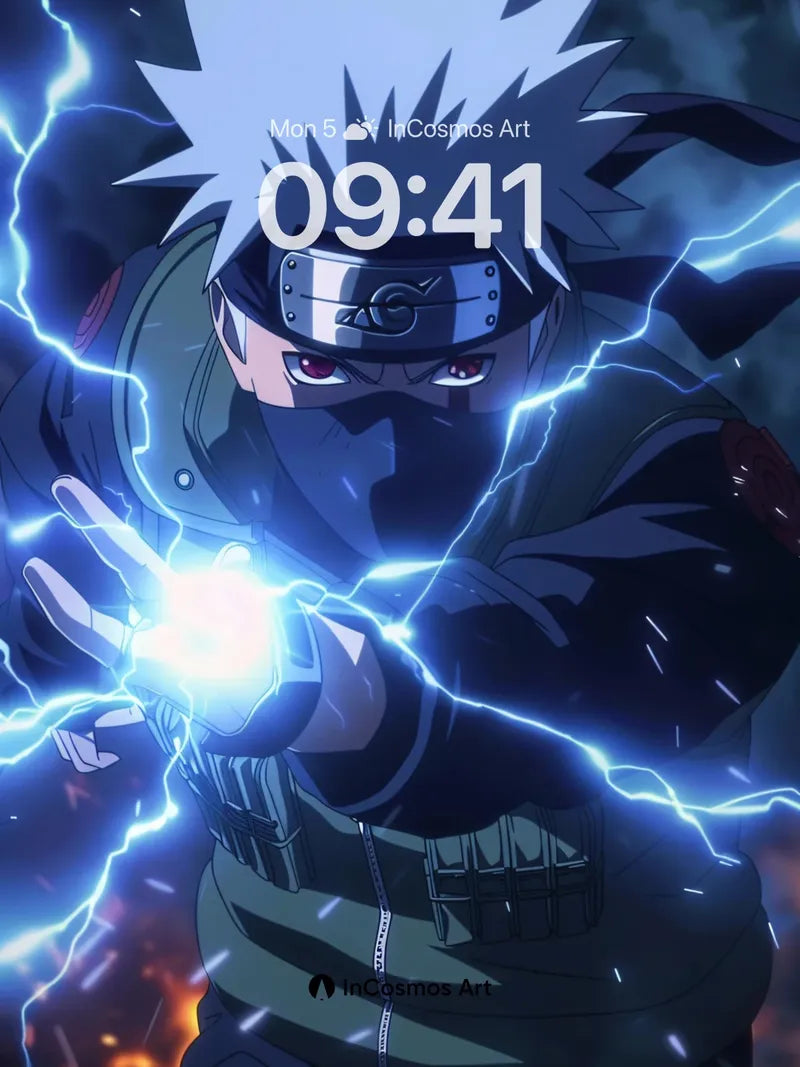 Thunderclad Ninja Wallpaper with Electric Veins