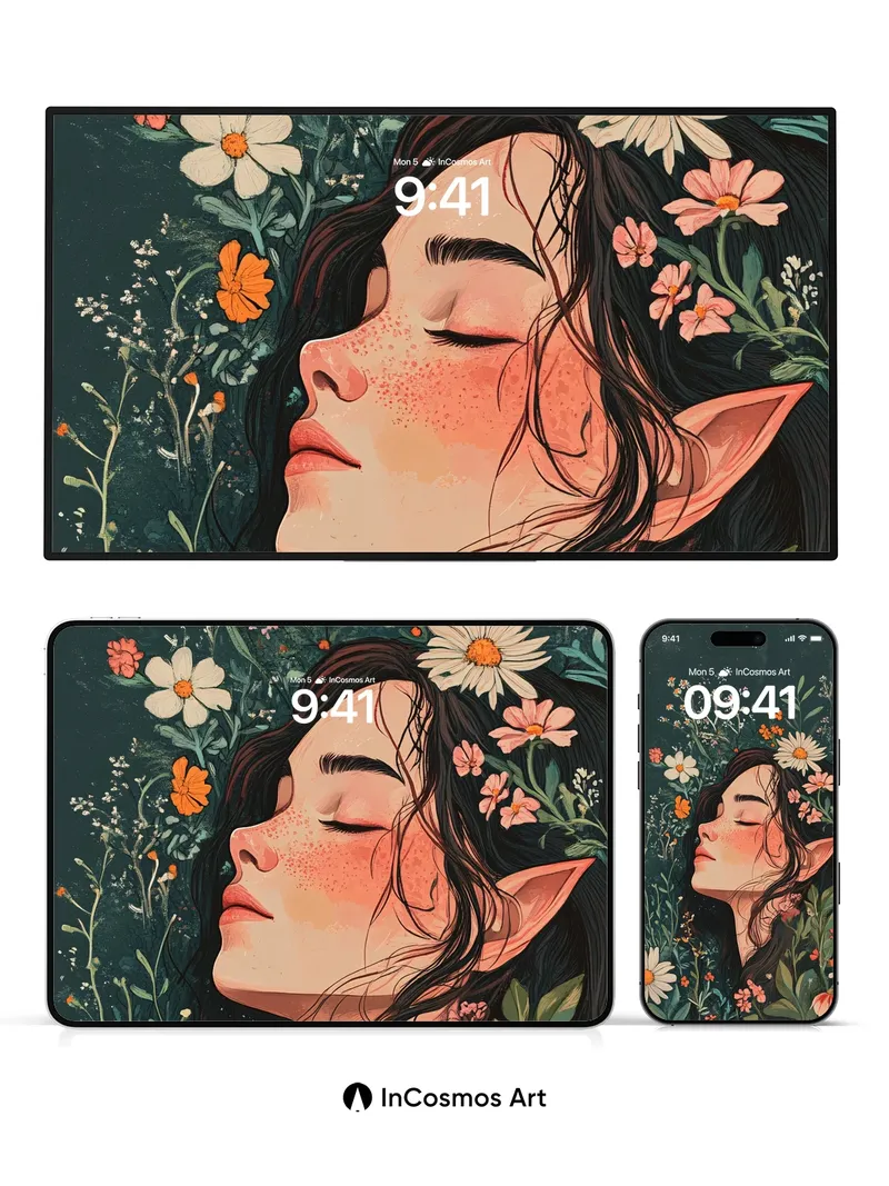 Serenity Bloom Wallpaper with Elf Ears